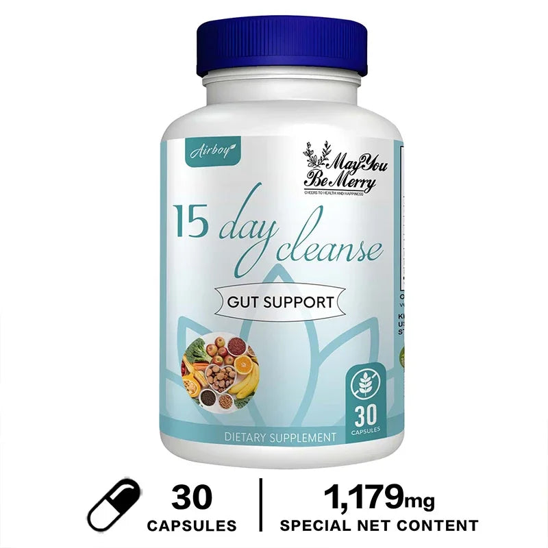 15 Day Cleanse and Detox - Helps with Digestion, Fat Burning & Metabolism, Immunity, Energy, Focus & Mood