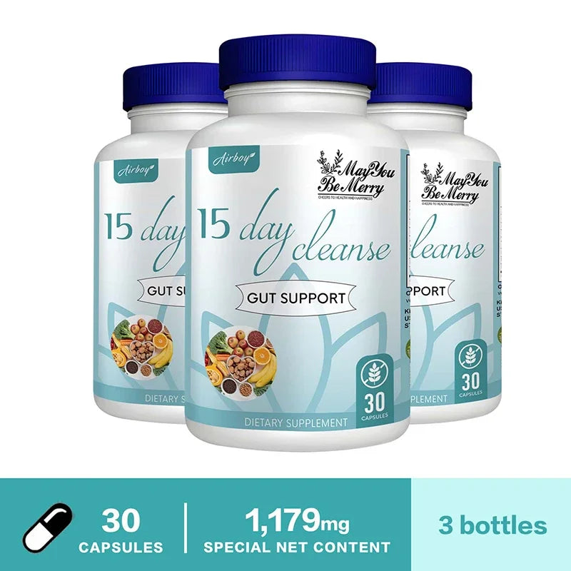 15 Day Cleanse and Detox - Helps with Digestion, Fat Burning & Metabolism, Immunity, Energy, Focus & Mood